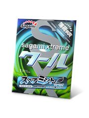 Презерватив Sagami Xtreme Mint с ароматом мяты - 1 шт. - Sagami - купить с доставкой в Абакане