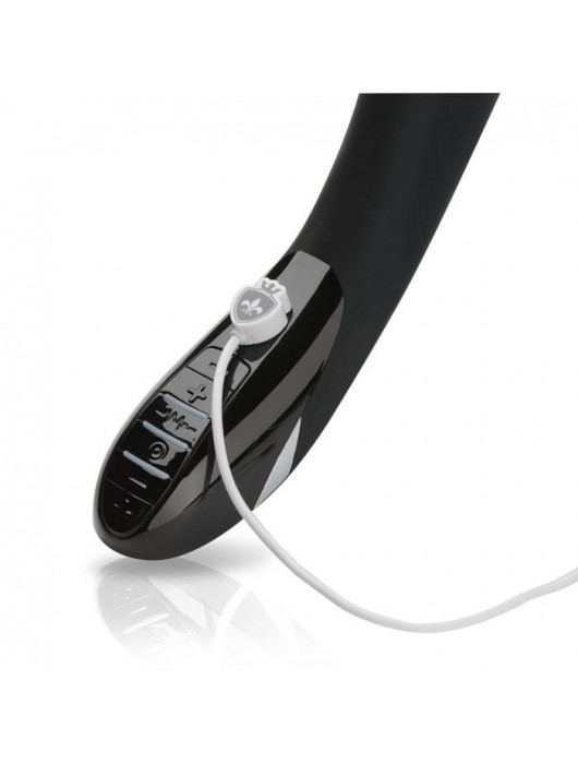 Вибратор с электростимуляцией Sizzling Simon Black Edition - 27 см. - MyStim - купить с доставкой в Абакане