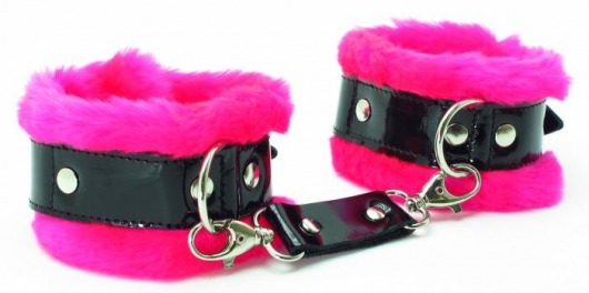 Розовые наручники с мехом BDSM Light - БДСМ Арсенал - купить с доставкой в Абакане