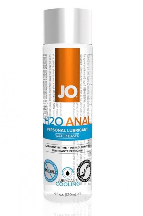 Анальный охлаждающий и обезболивающий лубрикант на водной основе JO Anal H2O COOLING - 120 мл. - System JO - купить с доставкой в Абакане