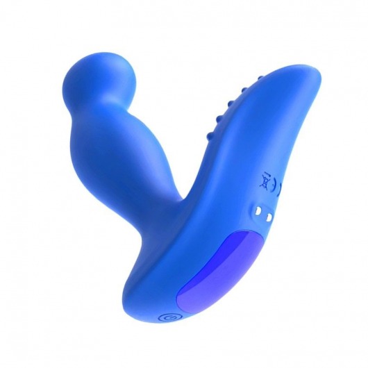 Синий вибромассажер простаты 3,5’’ P-spot Massager - 12,5 см. - Erokay - в Абакане купить с доставкой