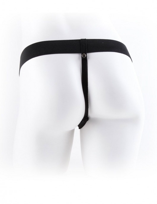 Полый страпон с креплением Vibrating Hollow Strap-On with Balls - 18,9 см. - Pipedream - купить с доставкой в Абакане