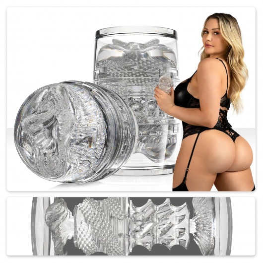 Прозрачный двусторонний мастурбатор Fleshlight Quickshot Mia Malkova - Fleshlight - в Абакане купить с доставкой