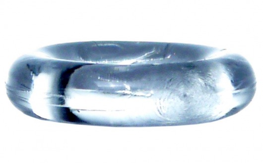 Прозрачное эрекционное кольцо без рельефа - Boys of Toys - в Абакане купить с доставкой