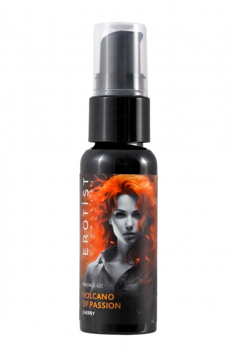 Гель с эффектом вибрации Volcano Of Passion со вкусом вишни - 25 мл. - Erotist Lubricants - купить с доставкой в Абакане