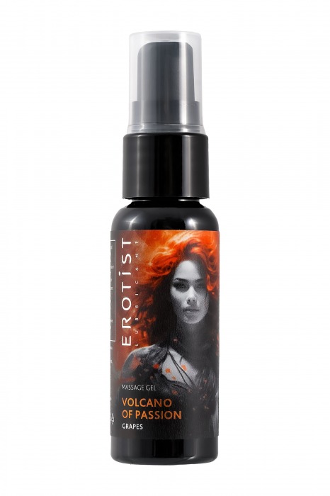 Гель с эффектом вибрации Volcano Of Passion со вкусом винограда - 25 мл. - Erotist Lubricants - купить с доставкой в Абакане