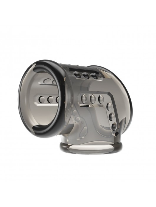 Дымчатая насадка на пенис и мошонку - Baile - в Абакане купить с доставкой