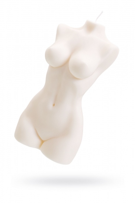 Белая интерьерная свеча в форме женского торса - 850 гр. - Pecado - купить с доставкой в Абакане