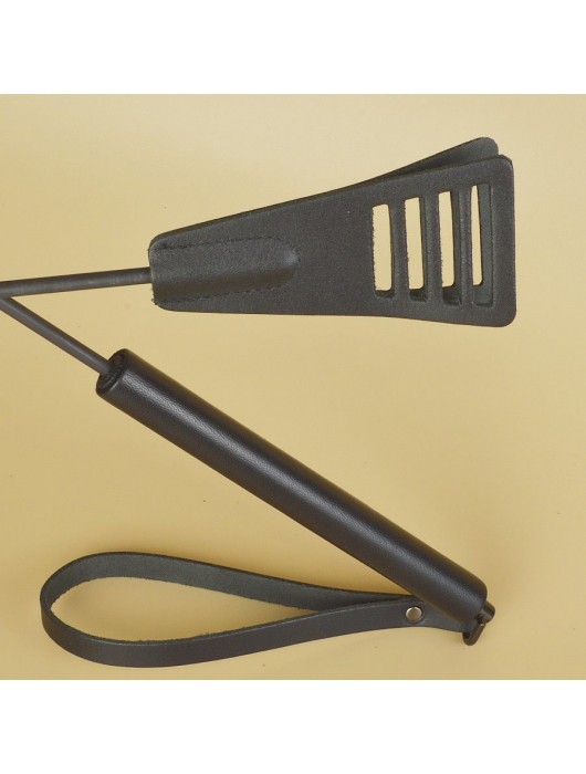 Черный кожаный стек «Сириус» - 60 см. - Sitabella - купить с доставкой в Абакане