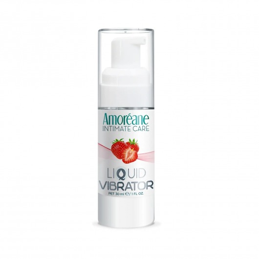 Жидкий вибратор со вкусом клубники Amoreane Strawberry - 30 мл. - Amoreane - купить с доставкой в Абакане