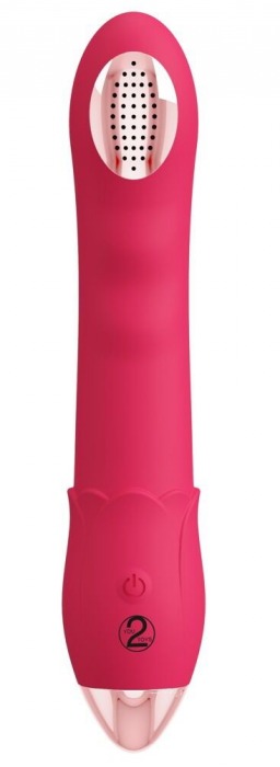 Малиновая насадка на душ с вибрацией Showers to orgasm - 20,1 см. - Orion - купить с доставкой в Абакане