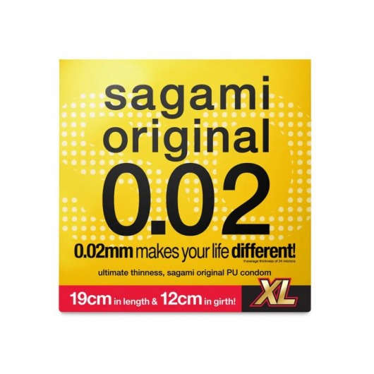 Презерватив увеличенного размера Sagami Original 0.02 XL-size - 1 шт. - Sagami - купить с доставкой в Абакане