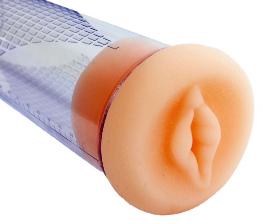 Телесный уплотнитель для вакуумной помпы в виде вагины - Boys of Toys - в Абакане купить с доставкой
