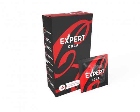 Презервативы с ароматом колы Expert Cola - 15 шт. - Expert - купить с доставкой в Абакане