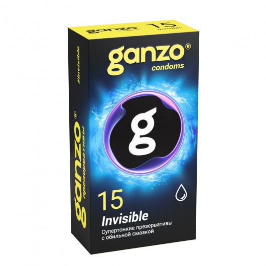 Супертонкие презервативы Ganzo Invisible - 15 шт. - Ganzo - купить с доставкой в Абакане