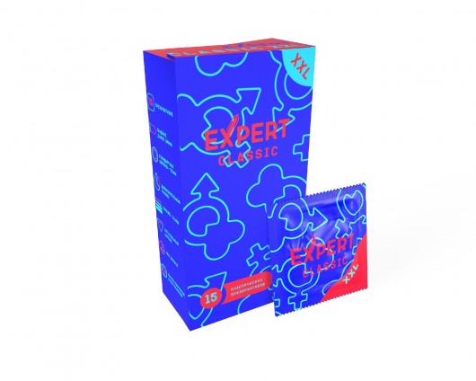 Презервативы увеличенного размера Expert Classic XXL - 15 шт. - Expert - купить с доставкой в Абакане