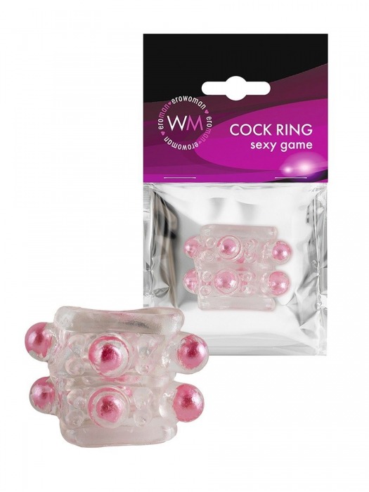 Прозрачная насадка на пенис с цветными шариками - Erowoman-Eroman - в Абакане купить с доставкой