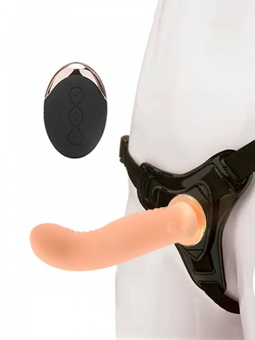 Женский вибрострапон со съемной насадкой и пультом ДУ - Erokay - купить с доставкой в Абакане