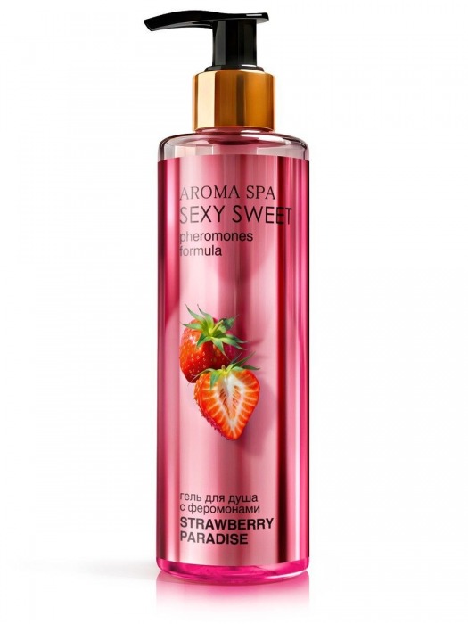 Гель для душа с феромонами и ароматом клубники Strawberry Paradise - 200 мл. -  - Магазин феромонов в Абакане