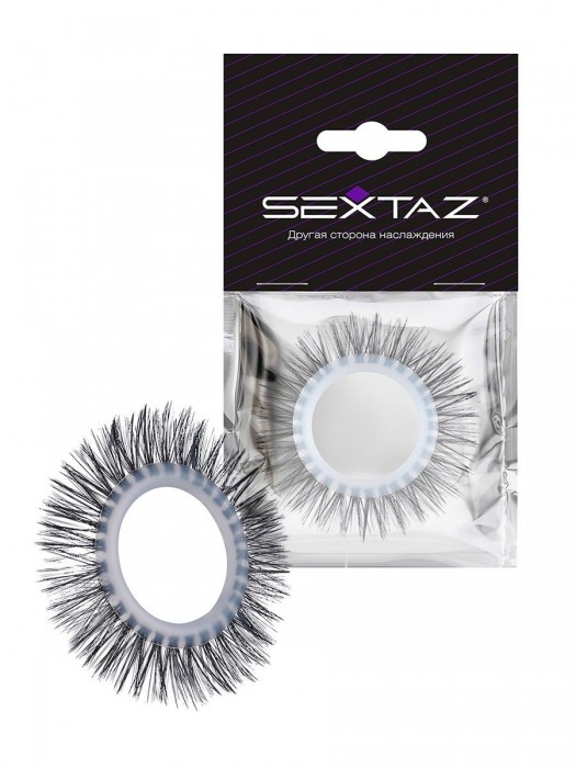Круглое эрекционное кольцо с длинными «ресничками» - Sextaz - в Абакане купить с доставкой