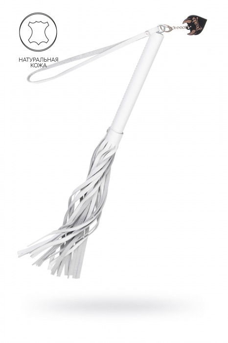 Белая кожаная плеть - 50 см. - Pecado - купить с доставкой в Абакане