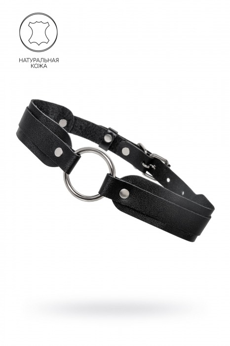 Черный кожаный чокер-ошейник со скруглёнными углами - Pecado - купить с доставкой в Абакане