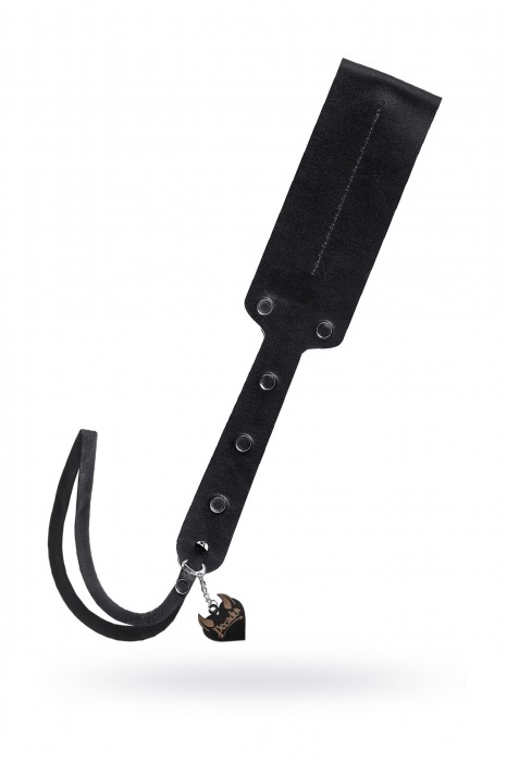 Черный кожаный пэддл - 32 см. - Pecado - купить с доставкой в Абакане