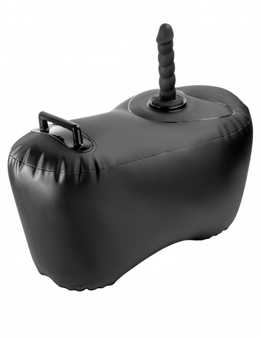 Черное надувное кресло с платформой для фиксации дилдо Body Dock Inflatable Love Seat - Pipedream - купить с доставкой в Абакане