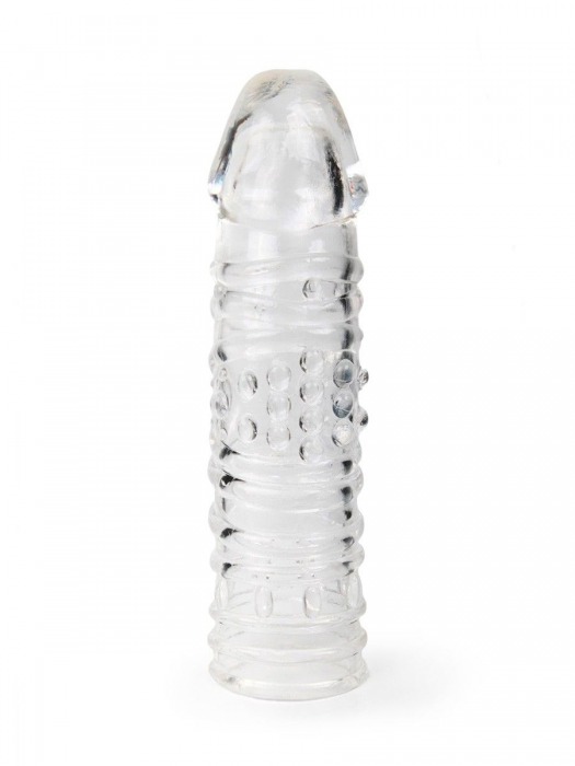Прозрачная закрытая насадка на пенис - 17 см. - Sex Expert - в Абакане купить с доставкой