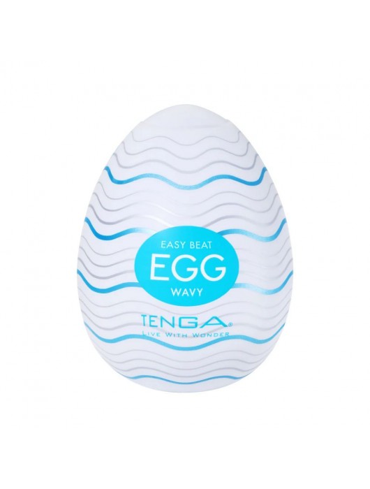 Мастурбатор-яйцо Tenga Egg Wavy - Tenga - в Абакане купить с доставкой