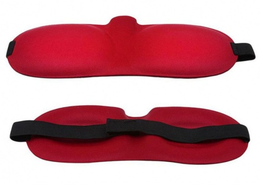 Красная глухая маска на резинке - Sitabella - купить с доставкой в Абакане