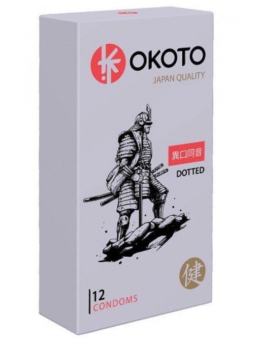 Точечные презервативы OKOTO Dotted - 12 шт. - Sitabella - купить с доставкой в Абакане