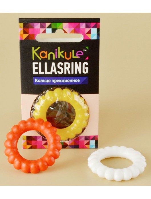Цветное рельефное эрекционное кольцо Ellasring - Sitabella - в Абакане купить с доставкой
