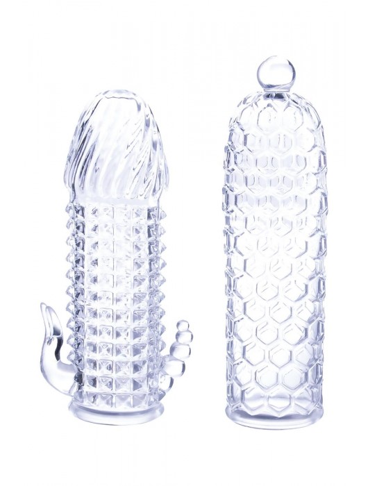 Набор из 2 прозрачных насадок на член Seductive Tickler Sleeves Set - NMC - в Абакане купить с доставкой