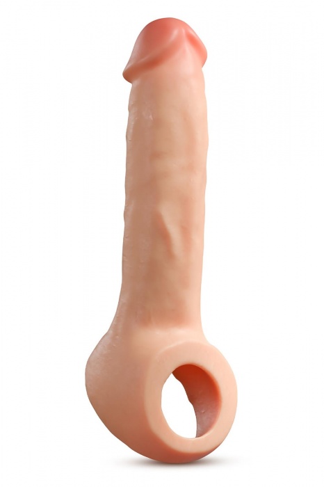 Телесная насадка-удлинитель Thrive 8.75 Inch Realistic Penis Extender Sleeve - 22,2 см. - Blush Novelties - в Абакане купить с доставкой