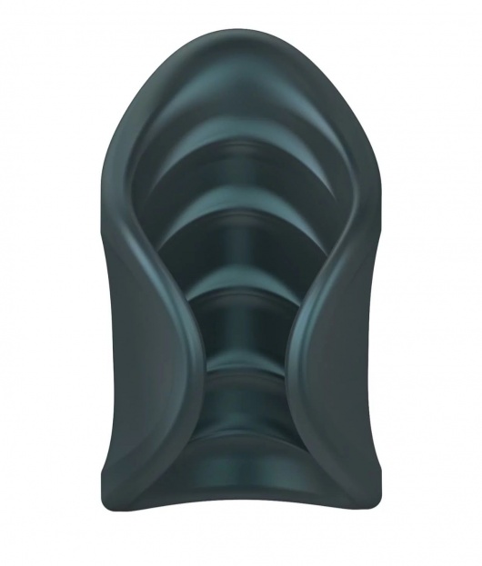 Серый сквозной мастурбатор с вибрацией Manwan Starter - Manwan - в Абакане купить с доставкой