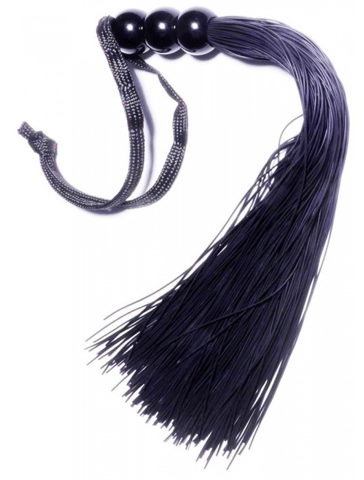 Черная силиконовая плетка - 25,4 см. - Boys of Toys - купить с доставкой в Абакане