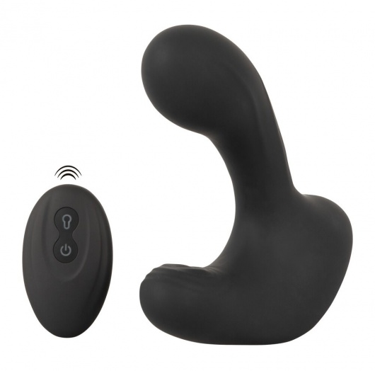 Черная анальная вибропробка с функцией расширения RC Butt Plug with 3 functions - Orion - в Абакане купить с доставкой