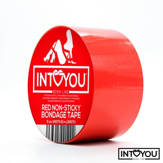 Красный скотч для фиксации Non-Sticky Bondage Tape - 15 м. - Intoyou - купить с доставкой в Абакане