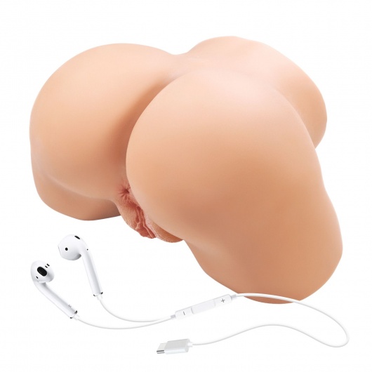 Телесный мастурбатор Olivia с 2 любовными отверстиями - Baile - в Абакане купить с доставкой