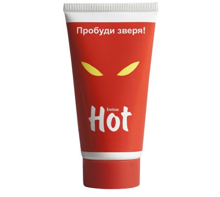 Возбуждающая гель-смазка HOT с женьшенем - 50 мл. - Eroticon - купить с доставкой в Абакане