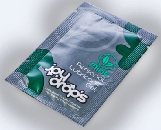 Пробник смазки на водной основе с ароматом мяты JoyDrops Mint - 5 мл. - JoyDrops - купить с доставкой в Абакане