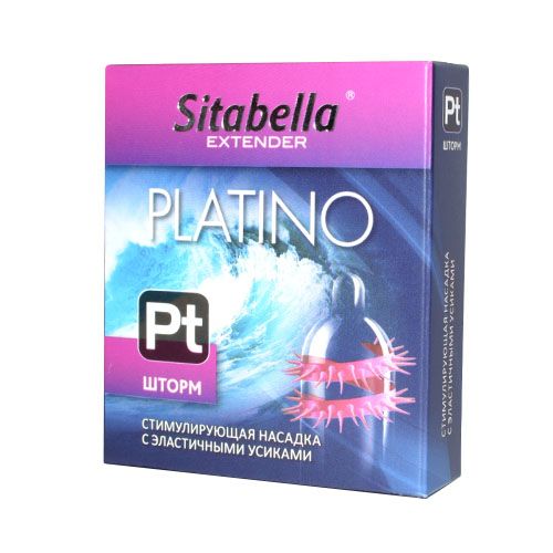 Стимулирующая насадка со спиралью из усиков Platino  Шторм - Sitabella - купить с доставкой в Абакане