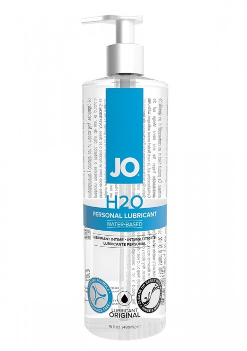 Лубрикант на водной основе JO Personal Lubricant H2O с дозатором - 480 мл. - System JO - купить с доставкой в Абакане