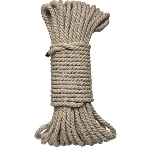 Бондажная пеньковая верёвка Kink Bind   Tie Hemp Bondage Rope 50 Ft - 15 м. - Doc Johnson - купить с доставкой в Абакане