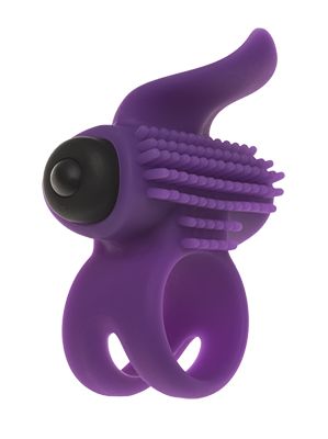 Эрекционное кольцо с подхватом мошонки и стимуляцией клитора Bullet Lastic Ring - Adrien Lastic - в Абакане купить с доставкой