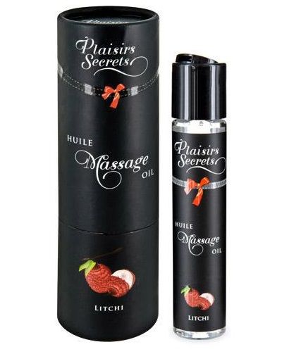 Массажное масло с ароматом личи Huile de Massage Gourmande Litchi - 59 мл. - Plaisir Secret - купить с доставкой в Абакане