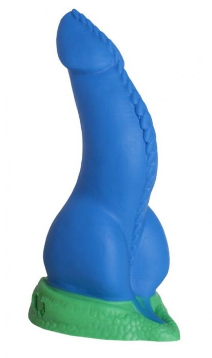 Синий фаллоимитатор  Дракон Эглан Medium  - 24 см. - Erasexa - купить с доставкой в Абакане
