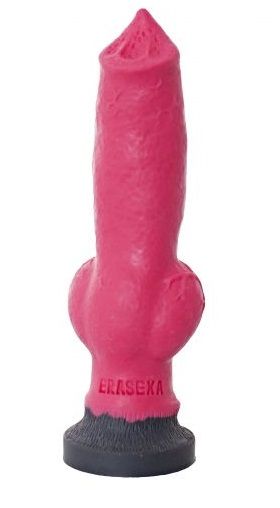 Розовый фаллоимитатор собаки  Акита  - 25 см. - Erasexa - купить с доставкой в Абакане