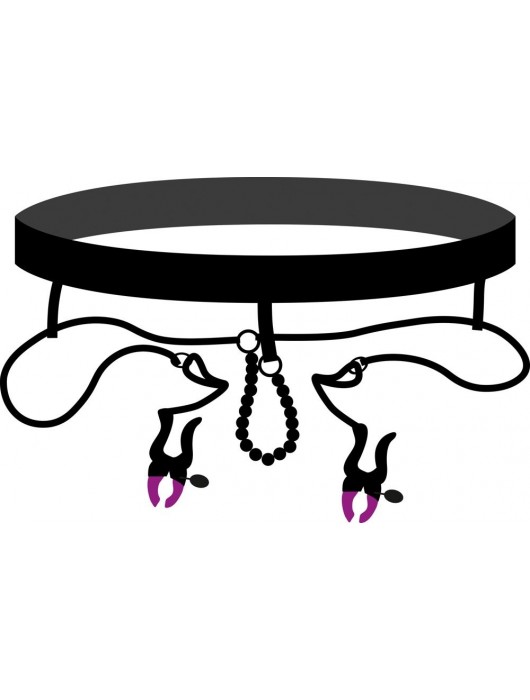 Трусики с зажимами для половых губ и бусинками для массажа промежности - Orion - купить с доставкой в Абакане